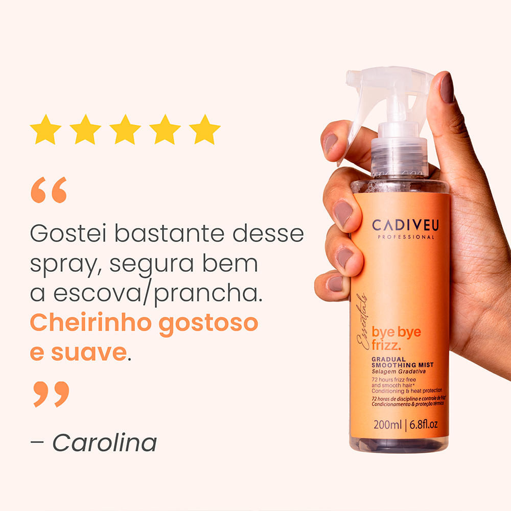 Leave-in Selagem Gradativa Cadiveu Essentials Bye Bye Frizz 200 ml