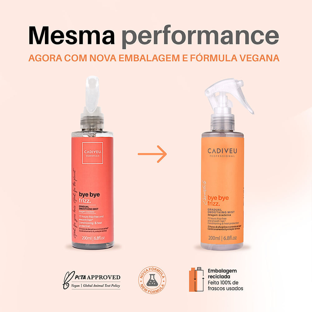 Leave-in Selagem Gradativa Cadiveu Essentials Bye Bye Frizz 200 ml