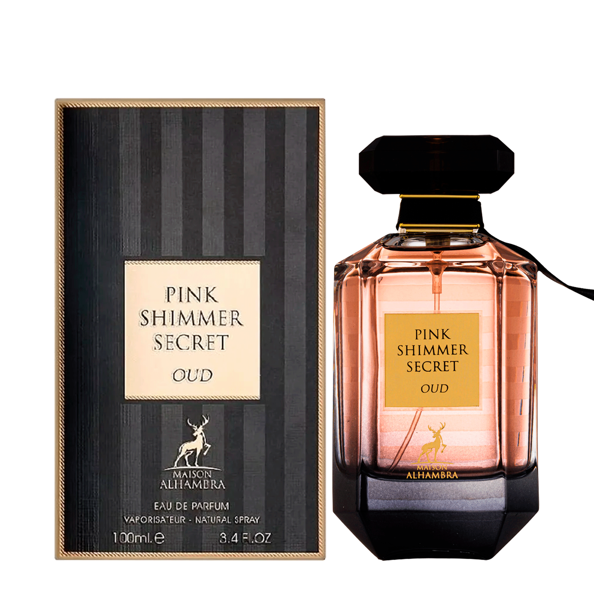 Maison Alhambra Pink Shimmer Secret Oud Eau De Parfum - Perfume Feminino 100ml