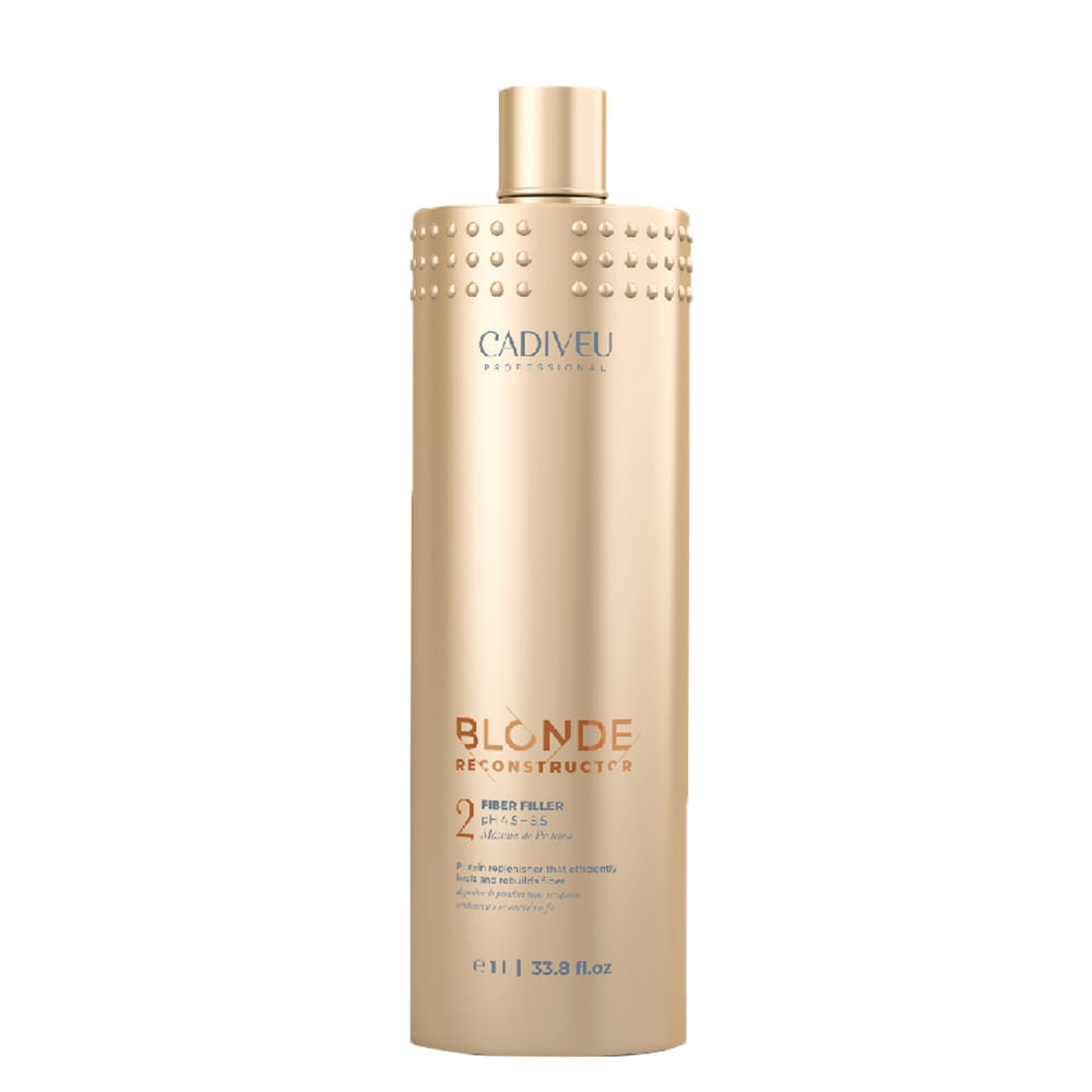 Máscara De Reconstrução Cadiveu Professional Blonde Reconstructor Fiber Filler 1000 Ml