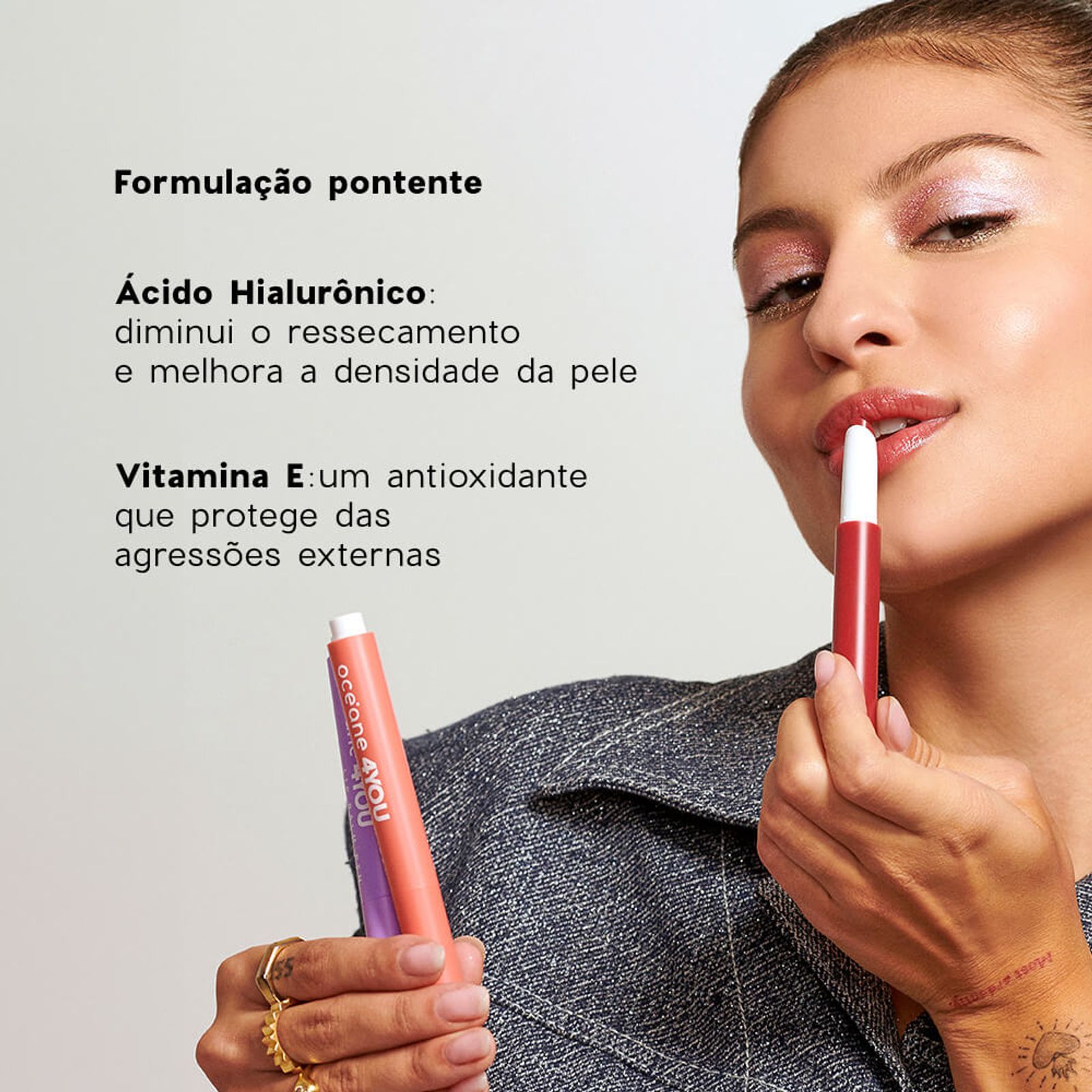 Hidratante Labial 4you Lip Balm Océane 1,8g Coral