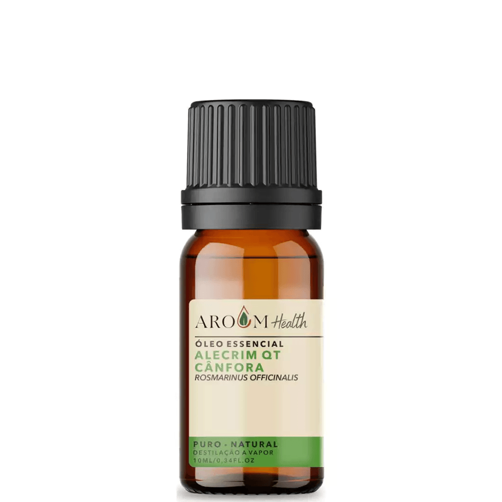 Óleo Essencial Alecrim Qt Cânfora puro 10 ml Aroom Health