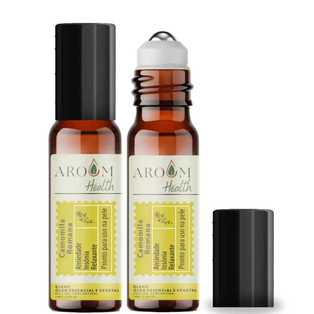 Blend óleo essencial Camomila Romana rollon 10 ml  Aroom Uso na pele