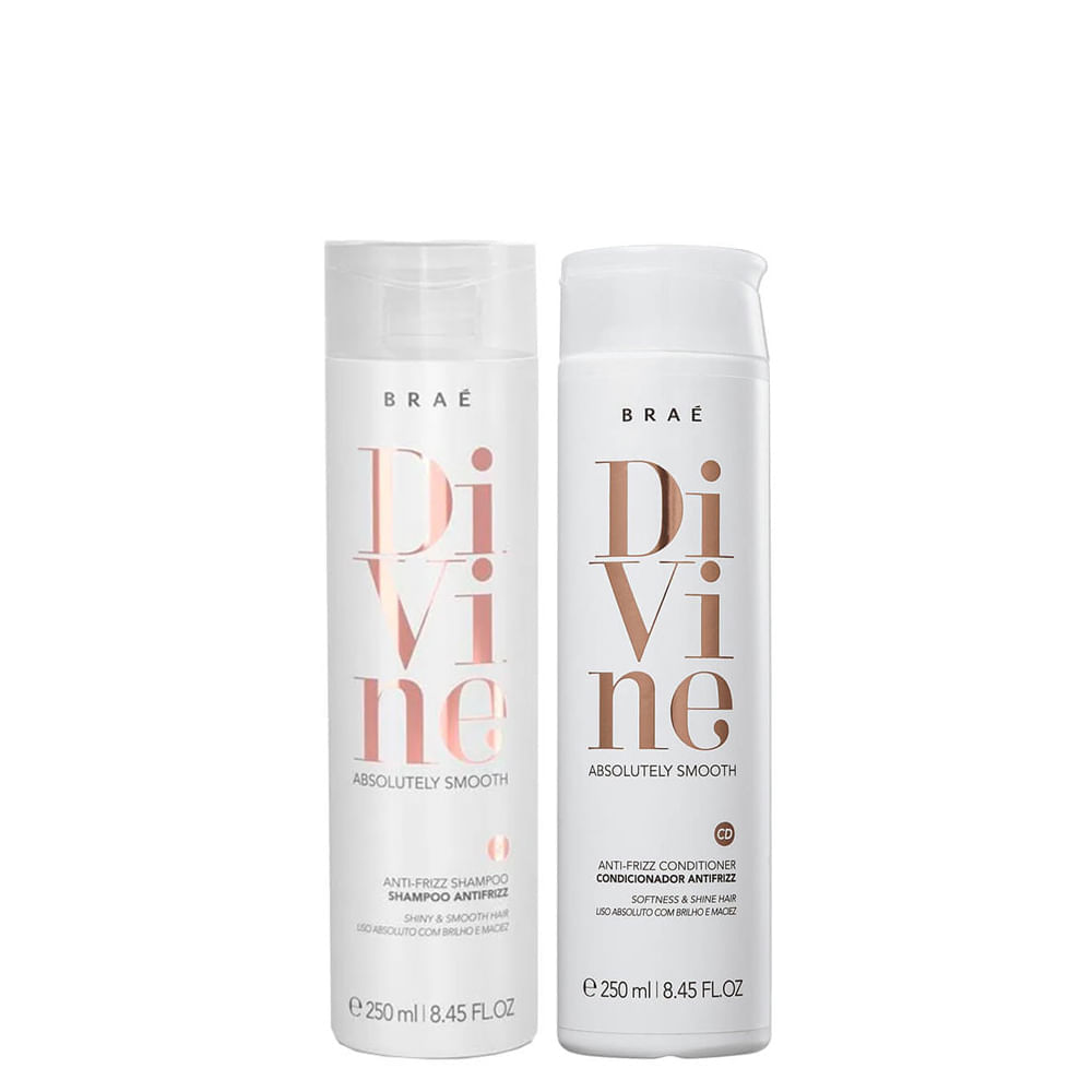 Kit Braé Divine - Shampoo 250 Ml + Condicionador  250 Ml