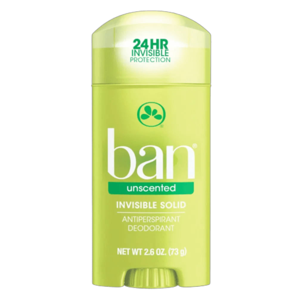 Desodorante Ban Sólido Unscented Sem Perfume 73g