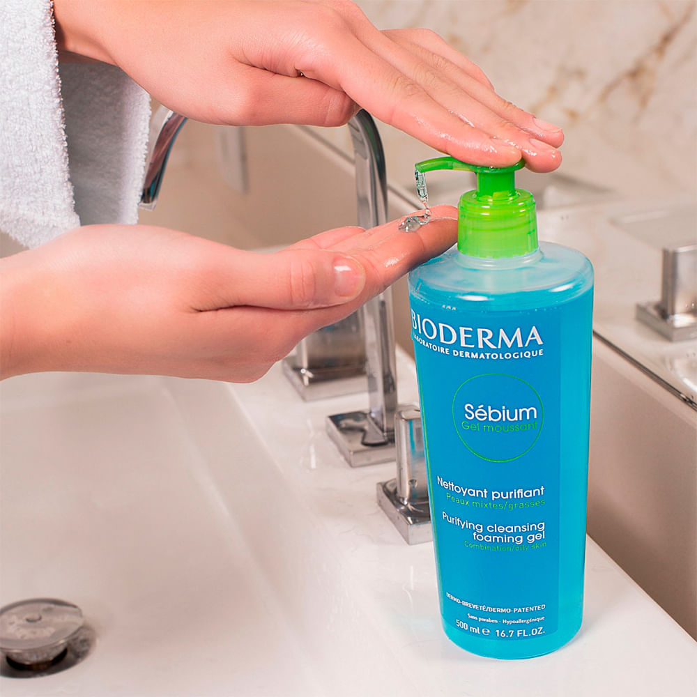 Gel de Limpeza Facial Bioderma Sébium Moussant 500 ml