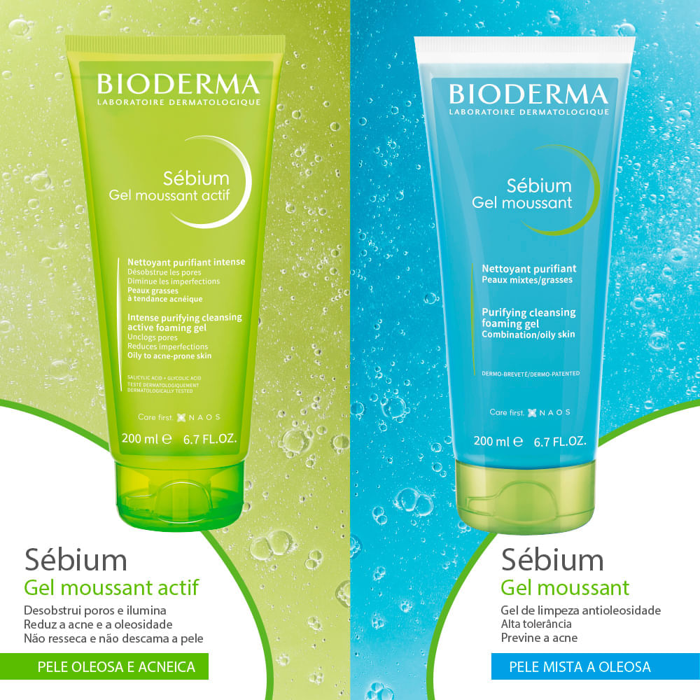 Gel de Limpeza Facial Bioderma Sébium Moussant 500 ml