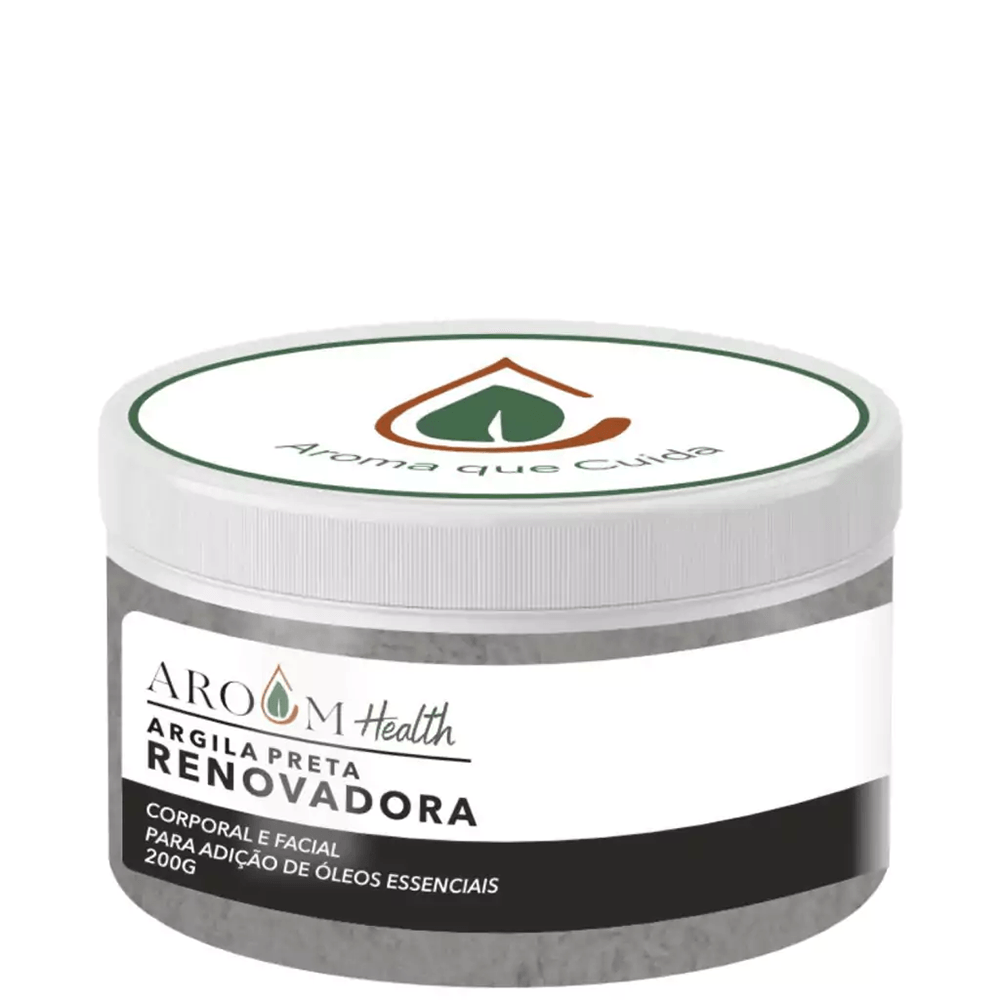 Argila Facial e Corporal Preta Aroom 200G