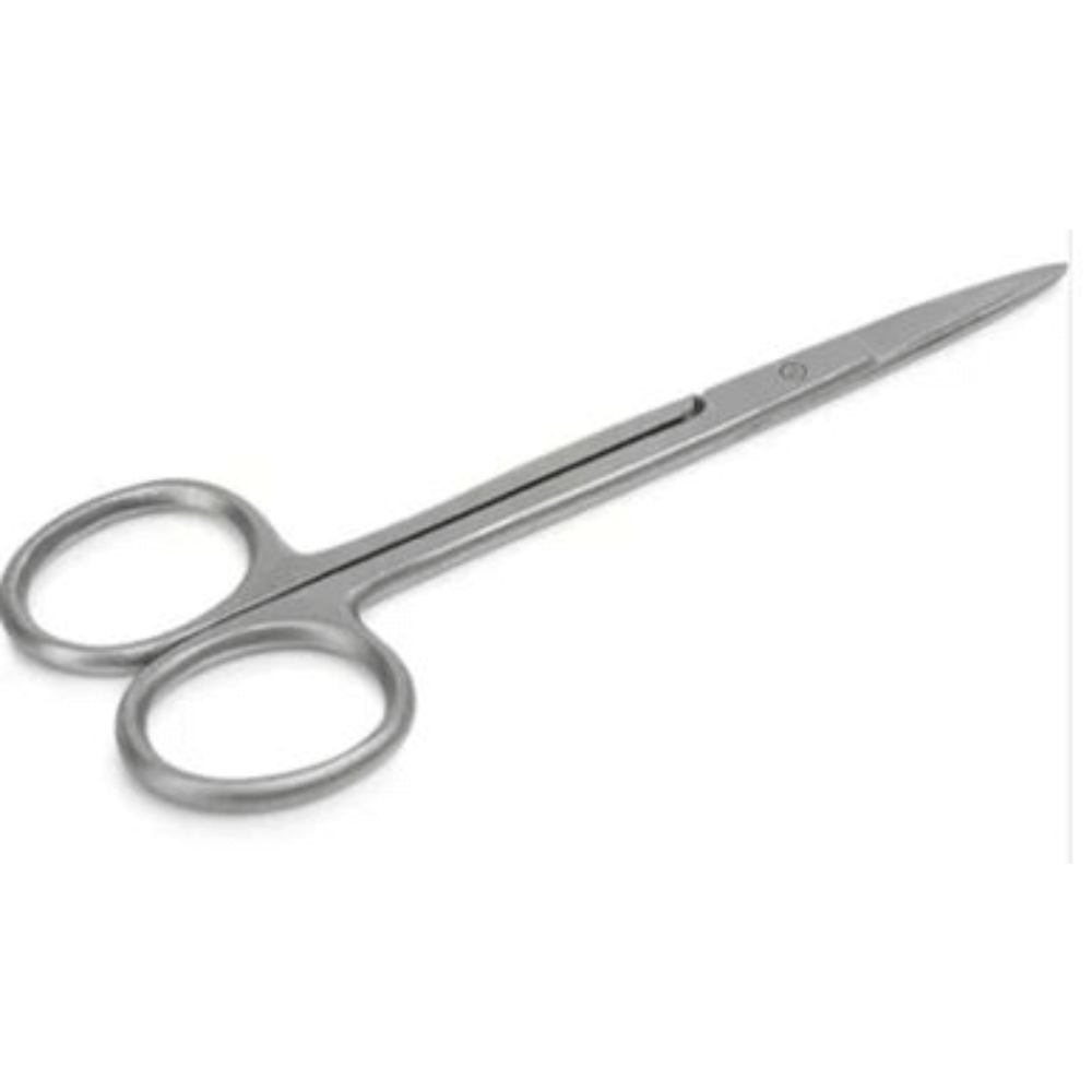 Tesoura Iris Reta - 12 cm – Estéril - Descartável - Kolplast