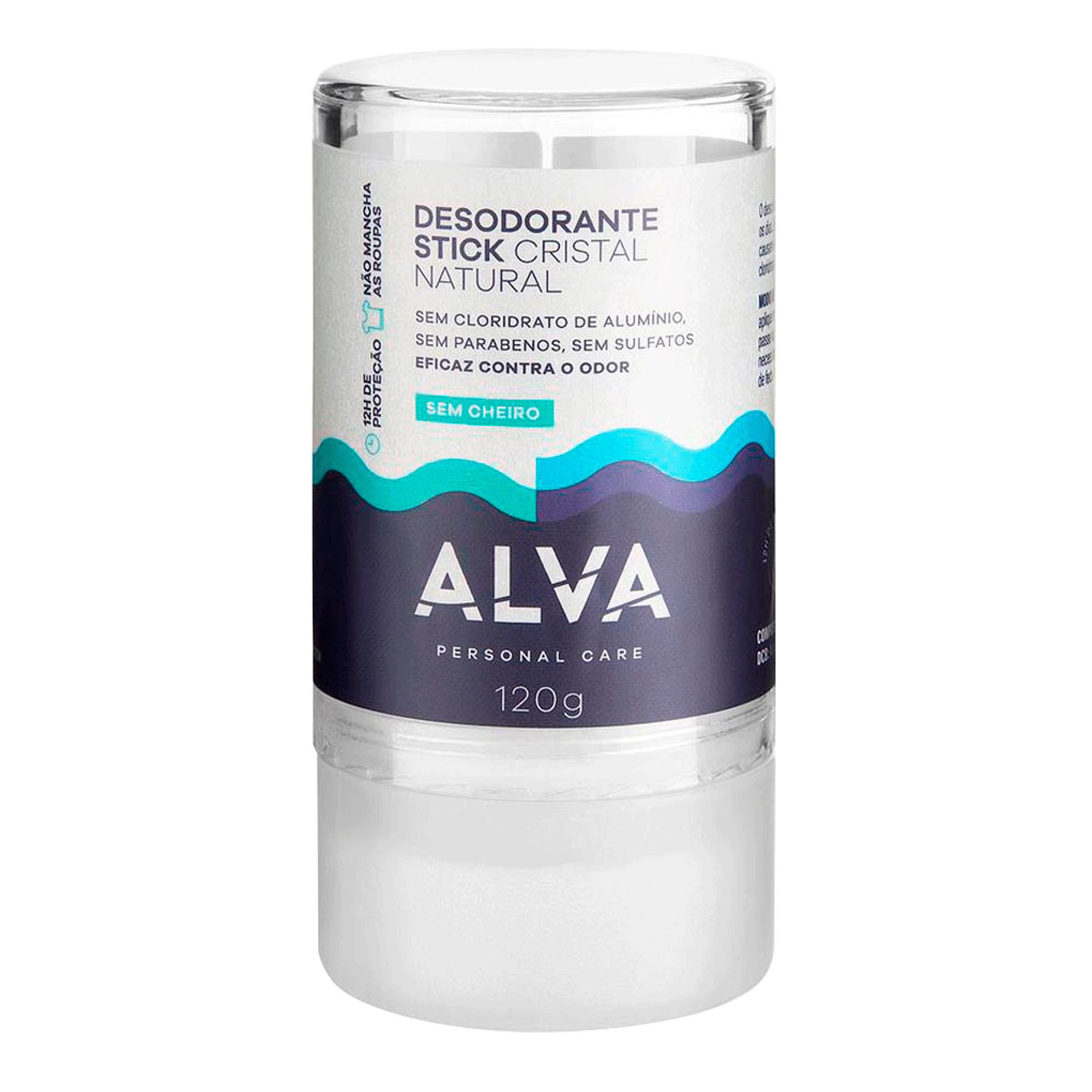 Desodorante Stick Alva Pedra Cristal Sensitive 1 Unidade 120g