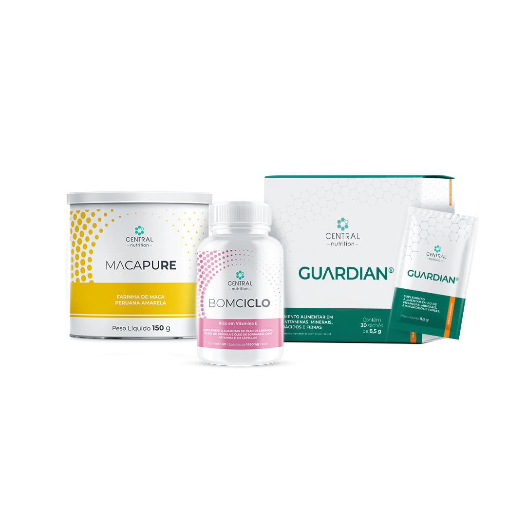 Protocolo Bem-estar Feminino (GUARDIAN® Tangerina + MACAPURE + BOMCICLO)