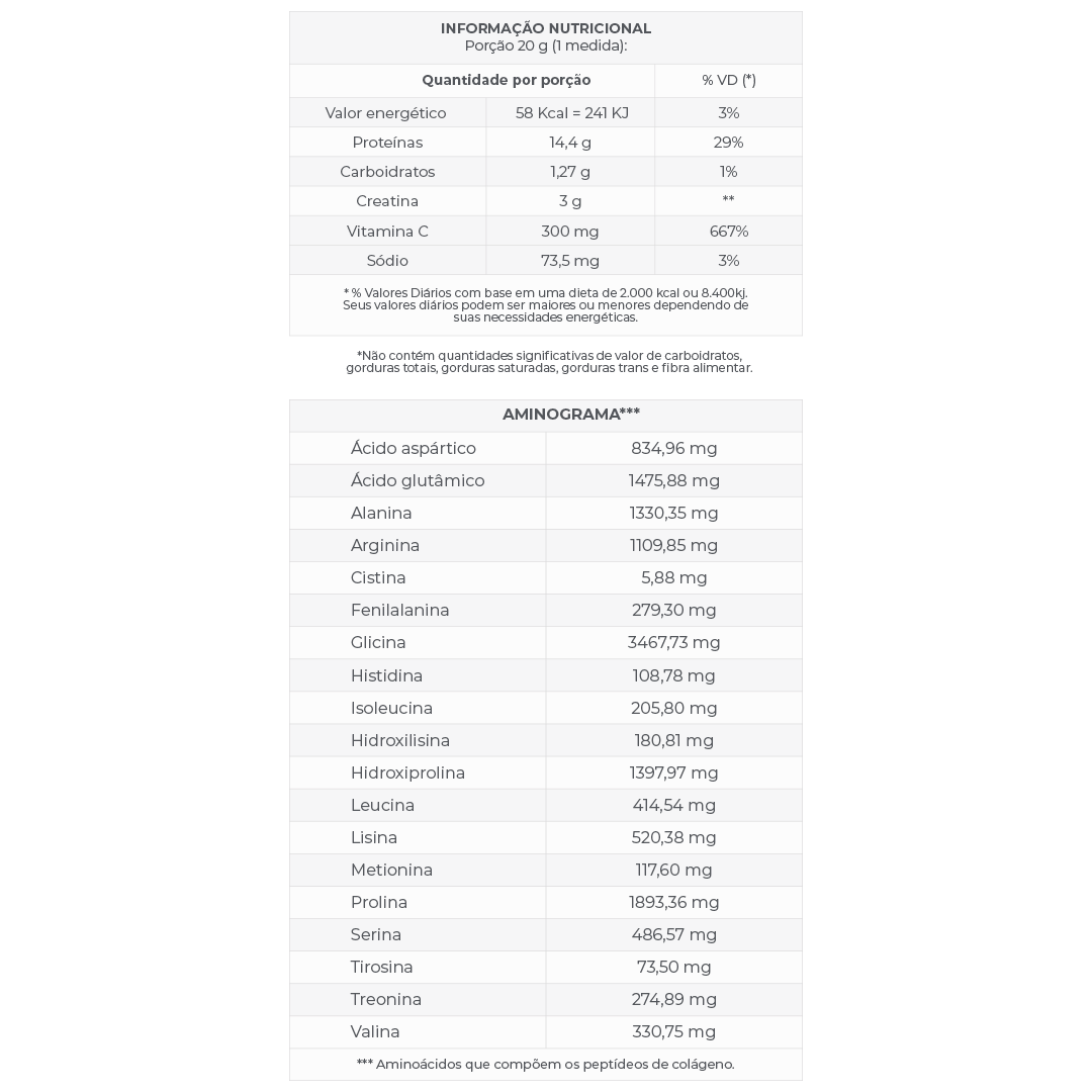 CollCreatine Sabor Tangerina Central Nutrition 500g