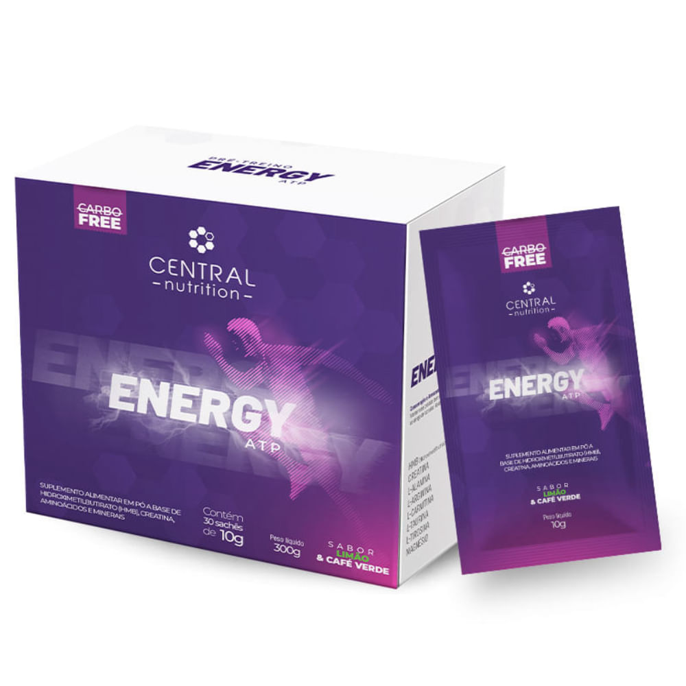 Energy Atp® Central Nutrition Limão 30 Sachês De 10g