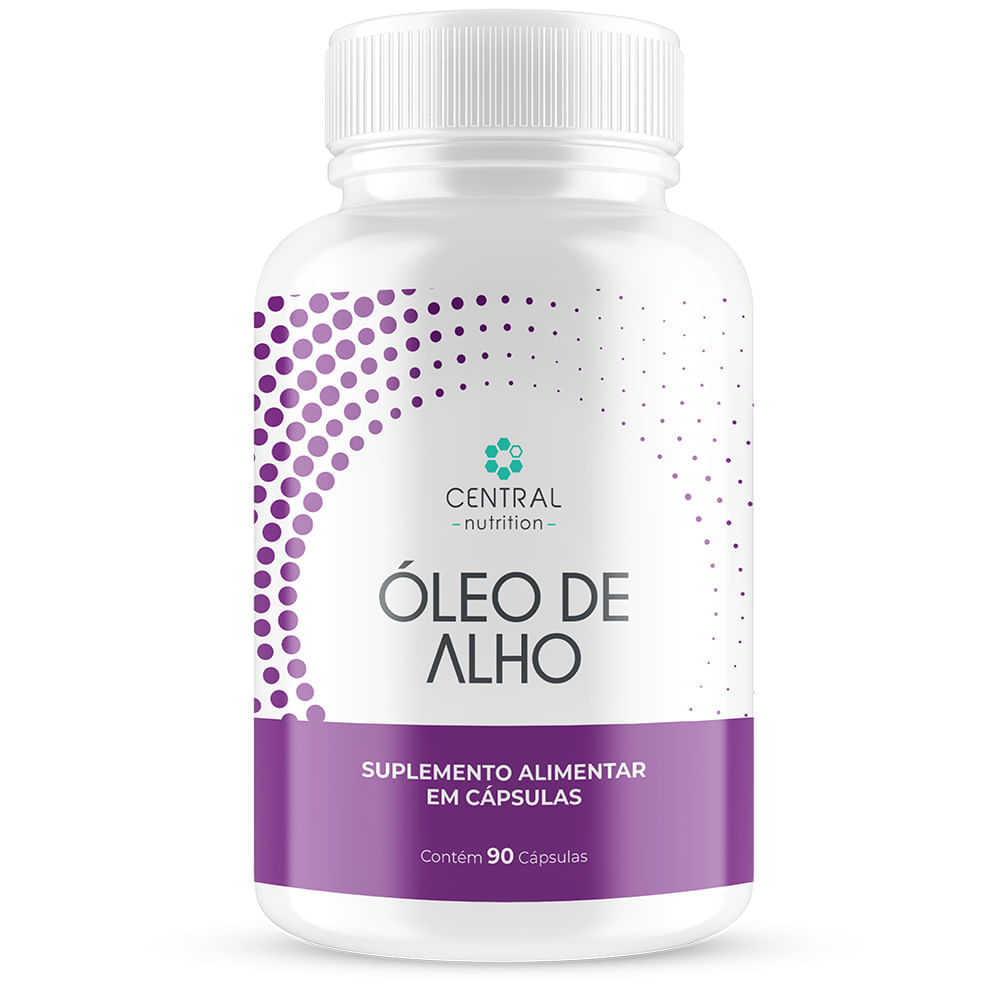 Óleo de Alho Central Nutrition 90 Cápsulas de 500mg