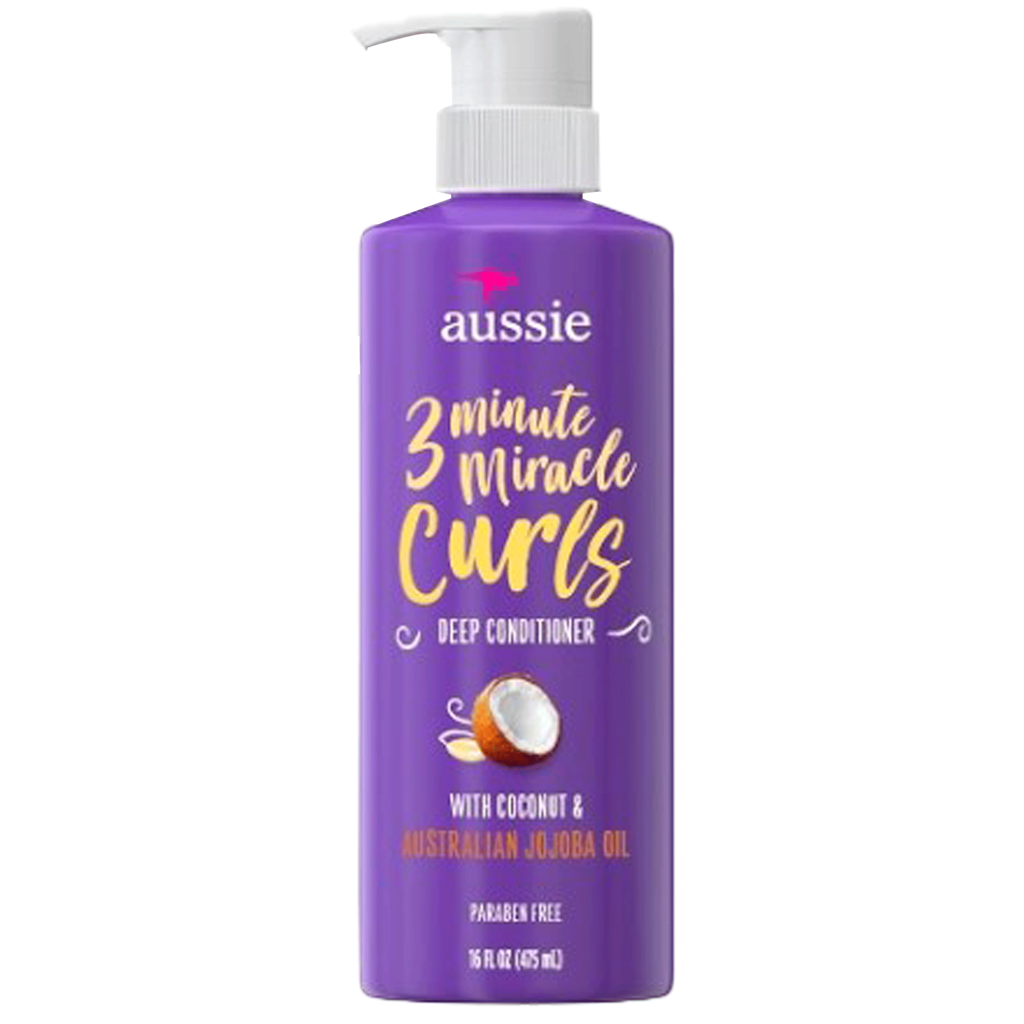 Aussie 3 Minute Miracle Curls Coonut & Aistralian Jojoba Oil - Condicionador 475ml