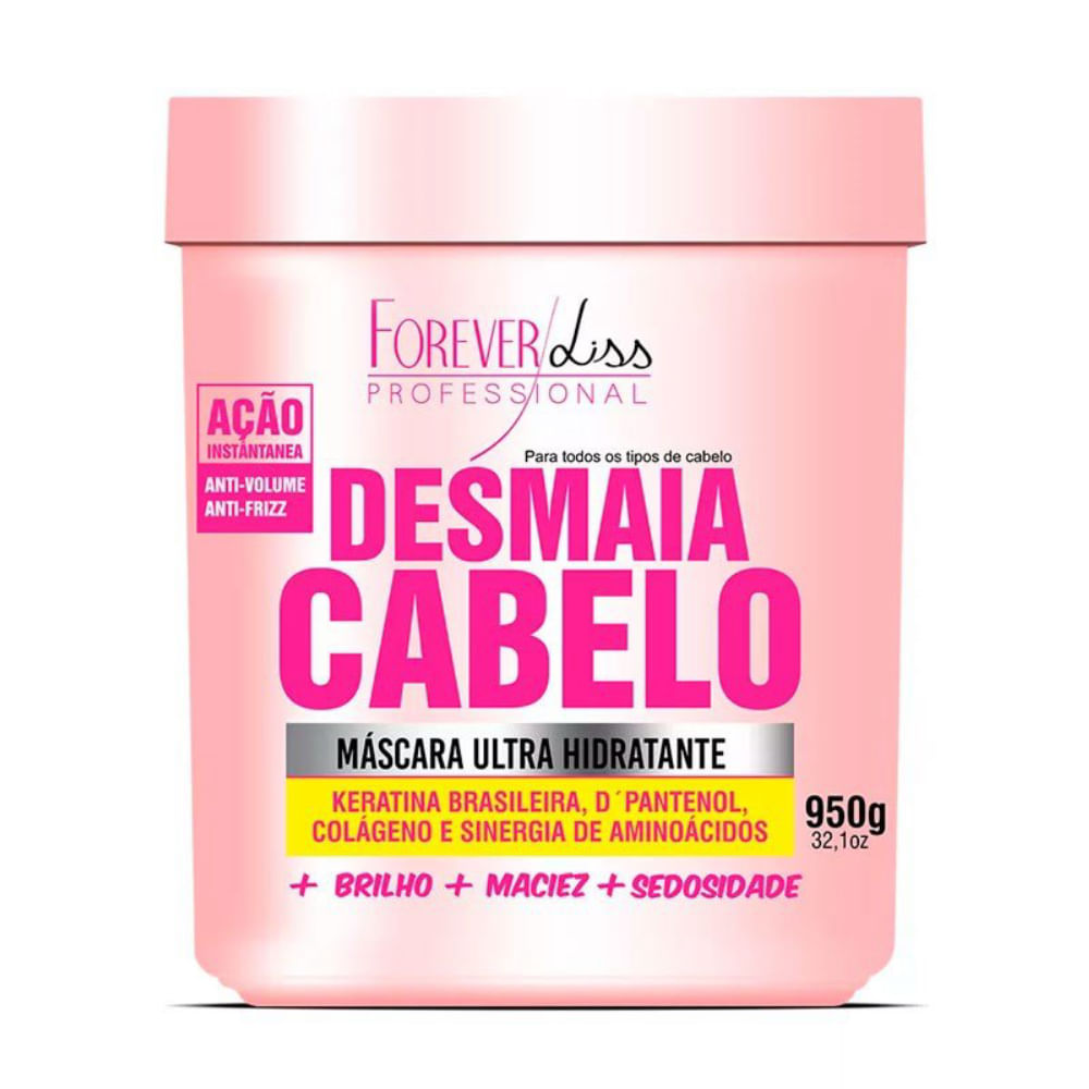 Máscara Capilar Ultra Hidratante Desmaia Cabelo Forever Liss 950g