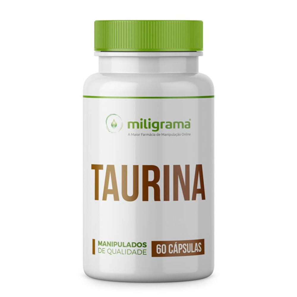 Taurina 500mg 60 Cápsulas
