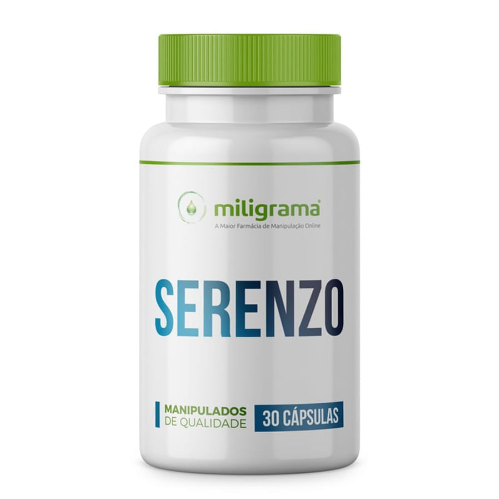 Serenzo 500mg Diminui os Sintomas do Stress 30 Cápsulas