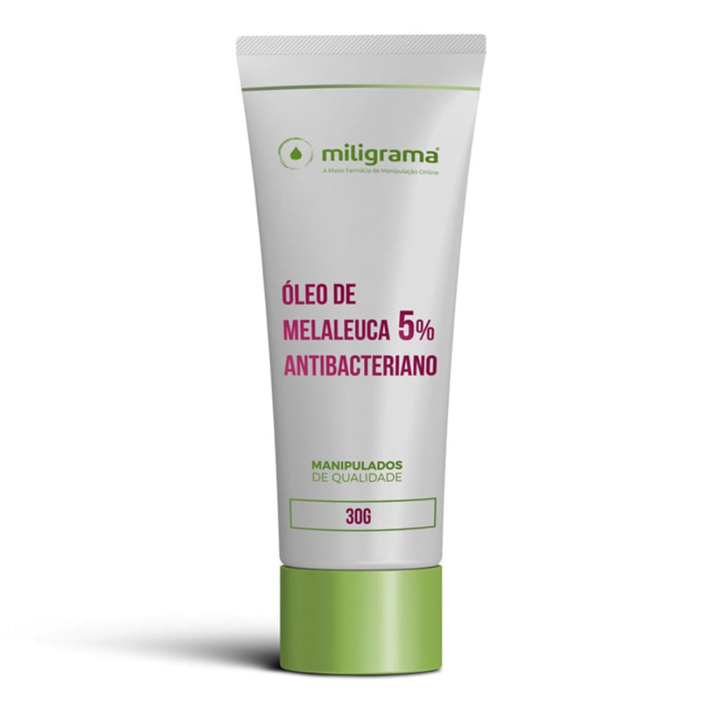 Óleo de Melaleuca 5% 30g Gel Antibacteriano para Pele com Acne