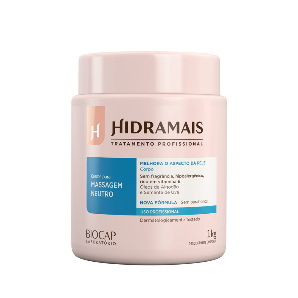 Creme Para Massagem Neutro Hidramais 1Kg