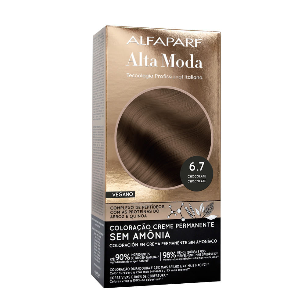 Tintura Alta Moda Sem Amônia 6.7 Chocolate
