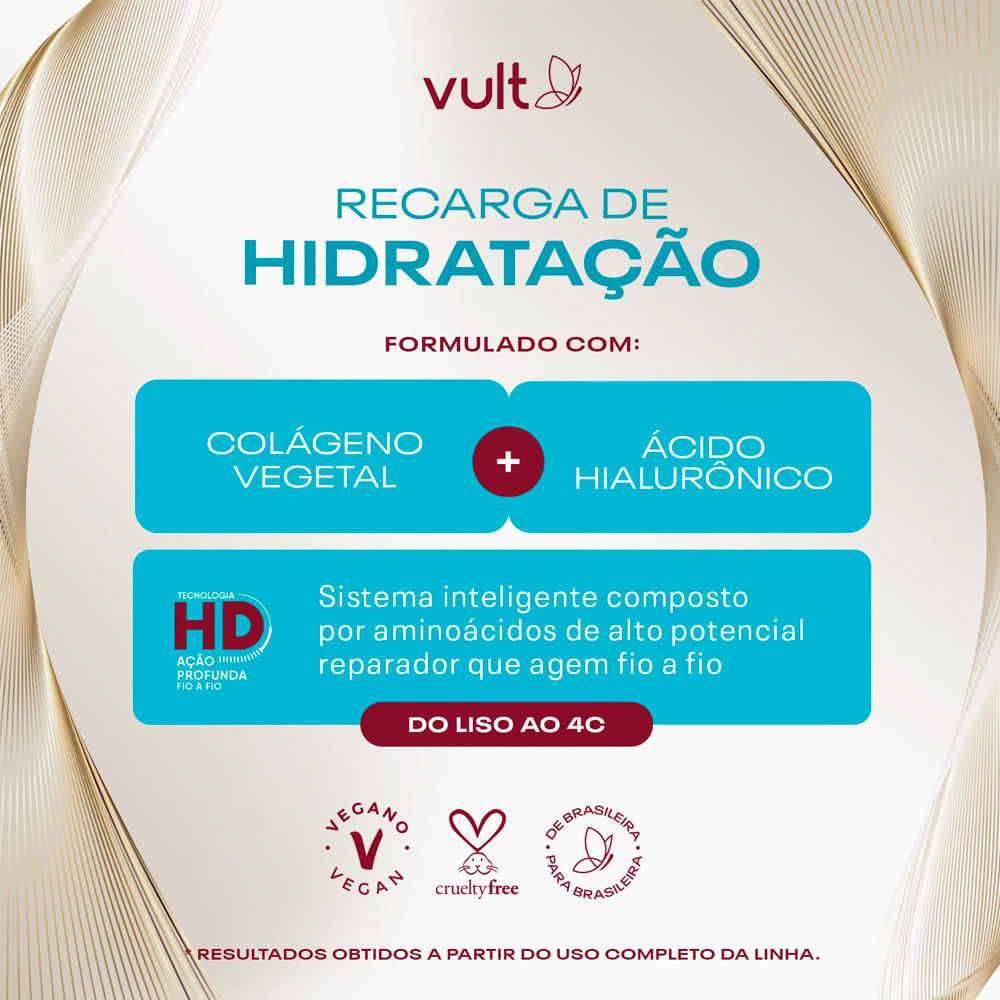 Condicionador Vult Recarga De Hidratação 325ml