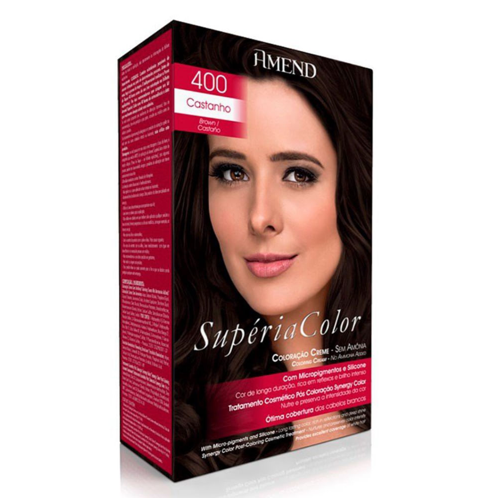 Kit Tonalizante Supéria Color Amend 400 Castanho