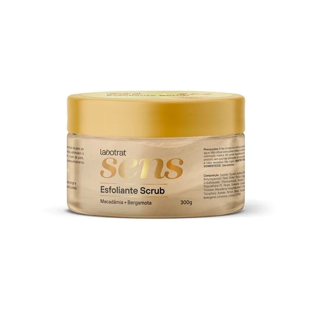 Esfoliante Scrub Labotrat Sens Macadâmia e Bergamota 300g