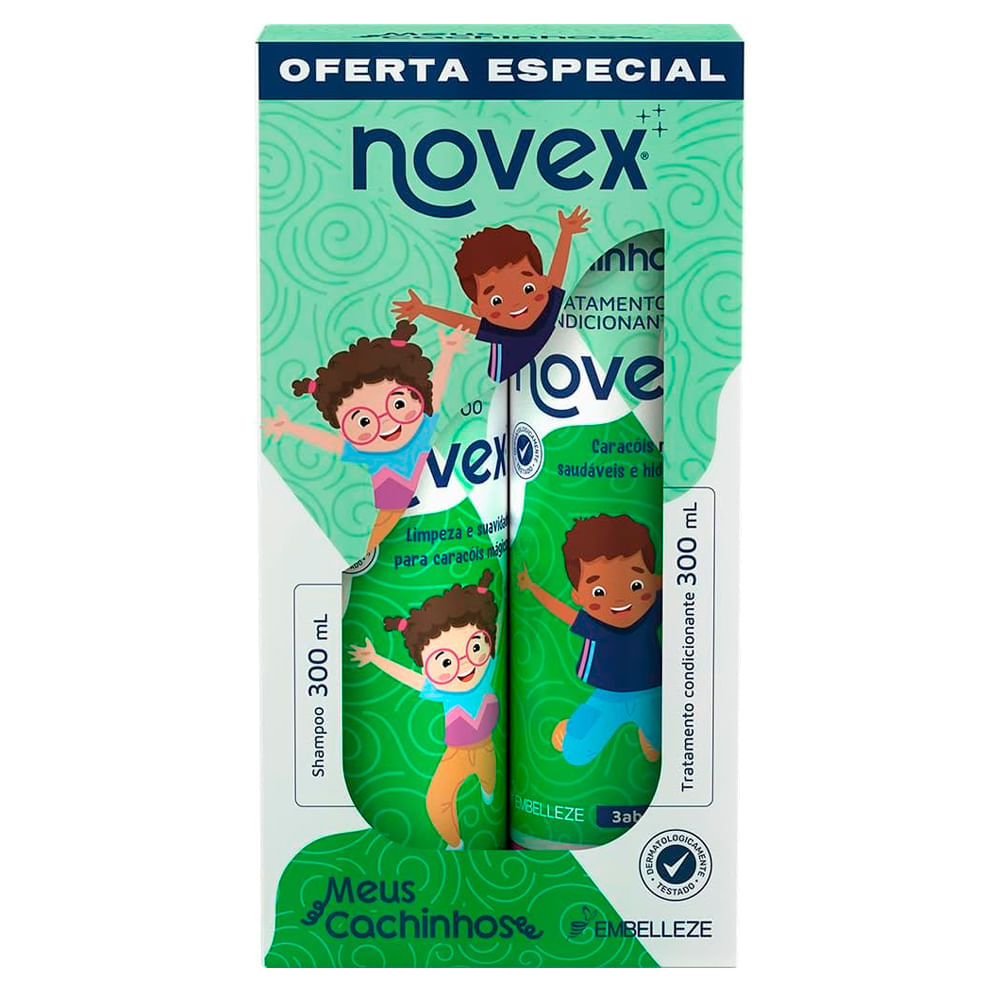 Kit Shampoo e Condicionador Novex Meus Cachinhos 300ml