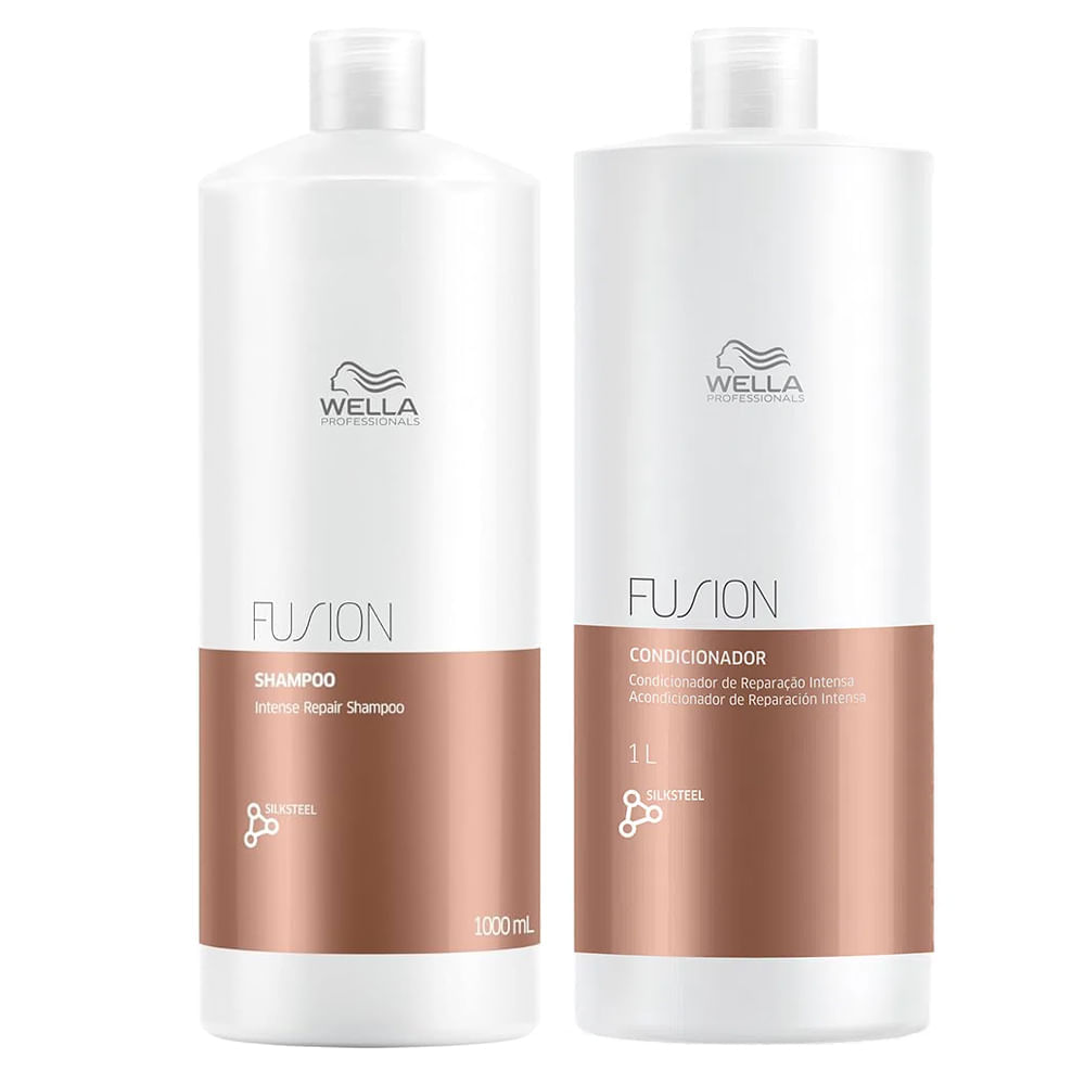 Kit Shampoo + Condicionador Wella Fusion Intense Repair 1l