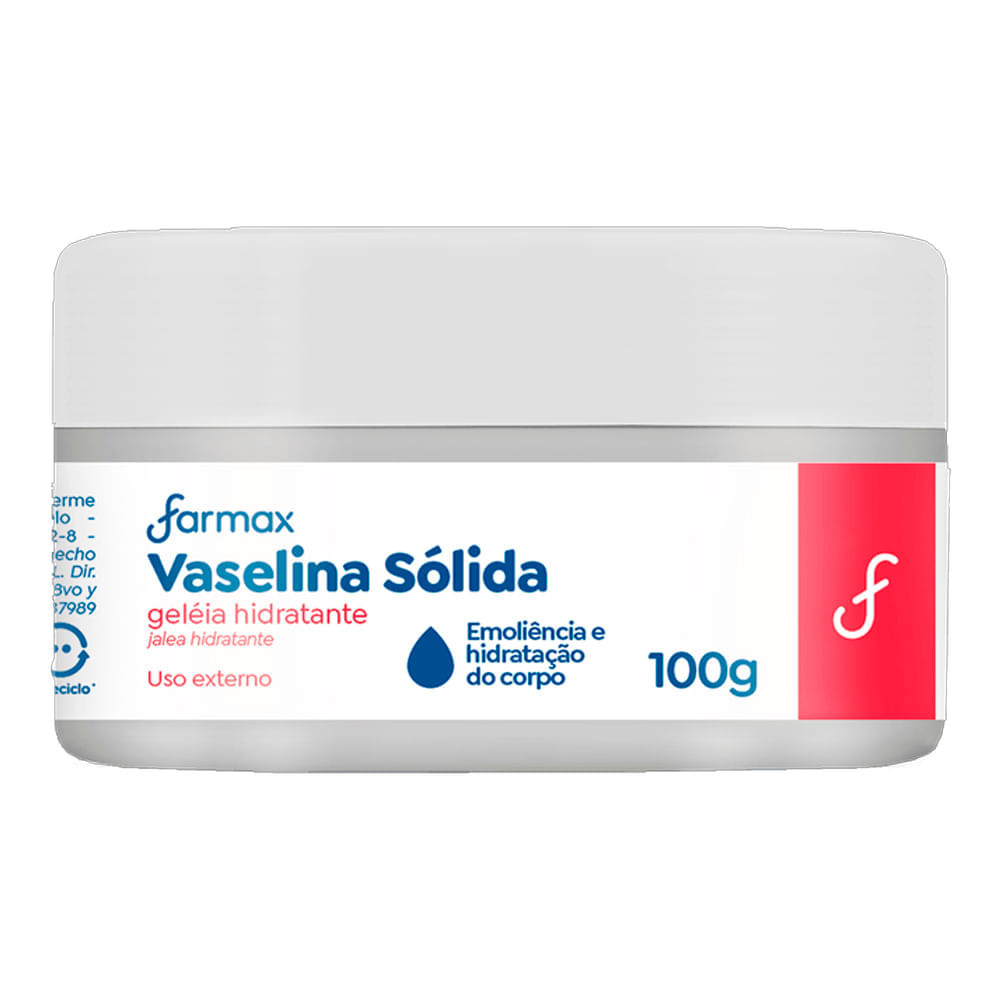 Hidratante Geleia De Vaselina Farmax 100g