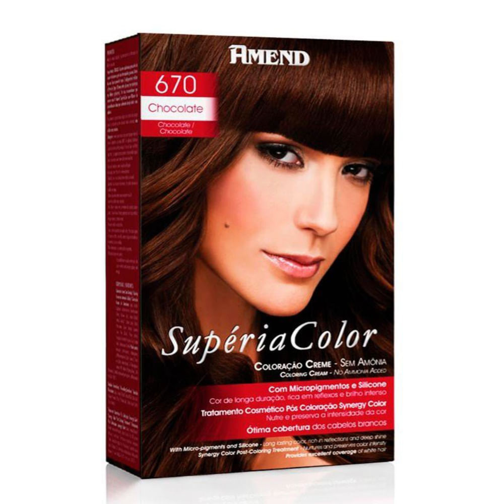 Kit Tonalizante Supéria Color Amend 670 Chocolate