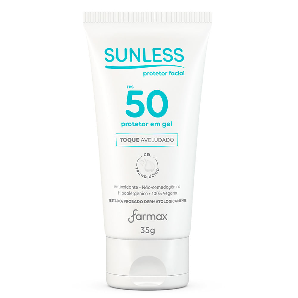 Protetor Solar Facial Sunless FPS 50 Translúcido 35g
