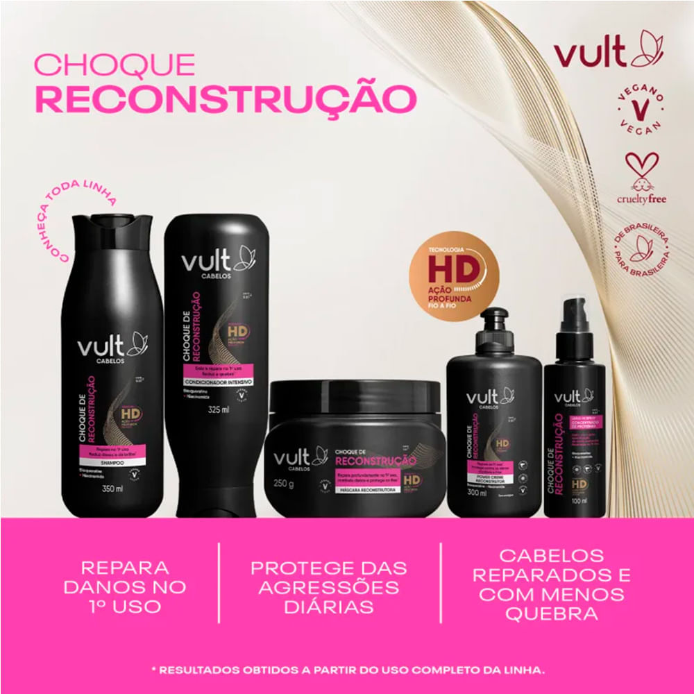 Condicionador Vult Choque De Reconstrução 325ml