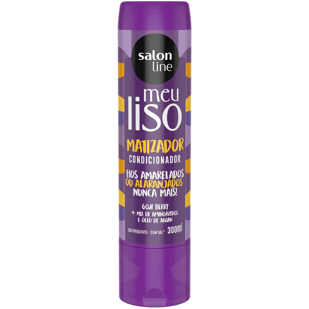 Condicionador Matizador Salon Line Meu Liso Loiro Matizado 300ml