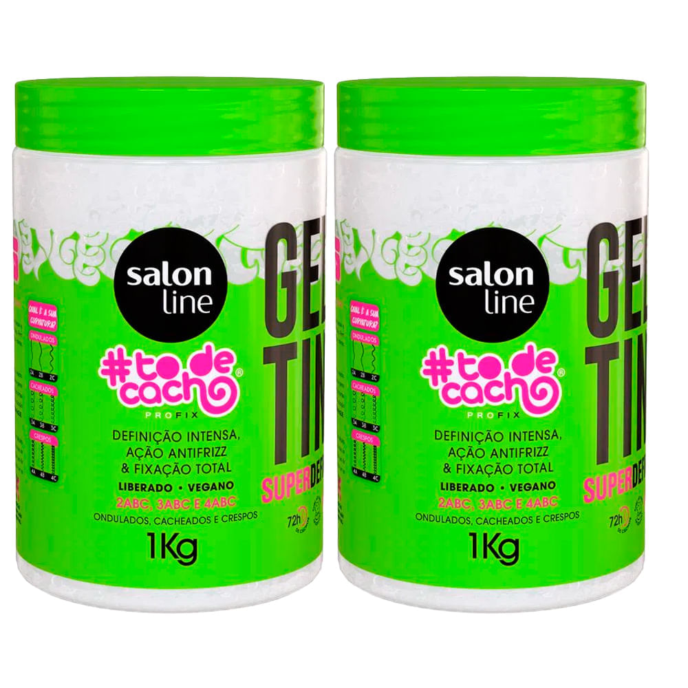 Kit Gelatina Salon Line #To De Cacho Não Sai Da Minha Cabeça 1kg - 2 Unidades