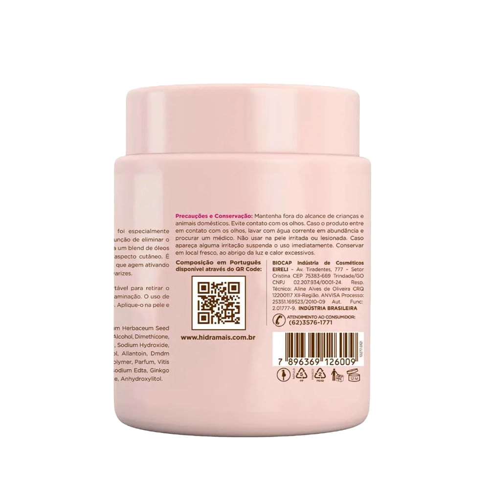 Creme Para Massagem Hidramais Drenagem Linfática 1Kg
