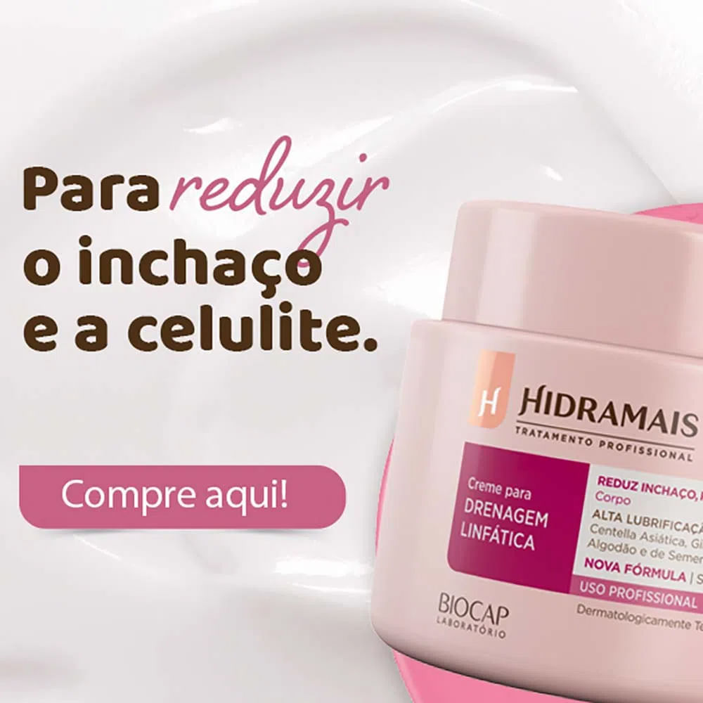 Creme Para Massagem Hidramais Drenagem Linfática 1Kg