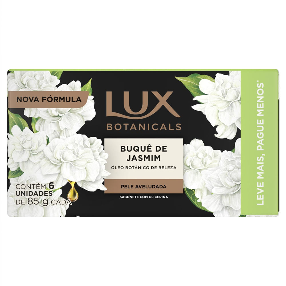 Kit Sabonete Em Barra Lux Botanicals Buquê Jasmim 6 Unidades 85g