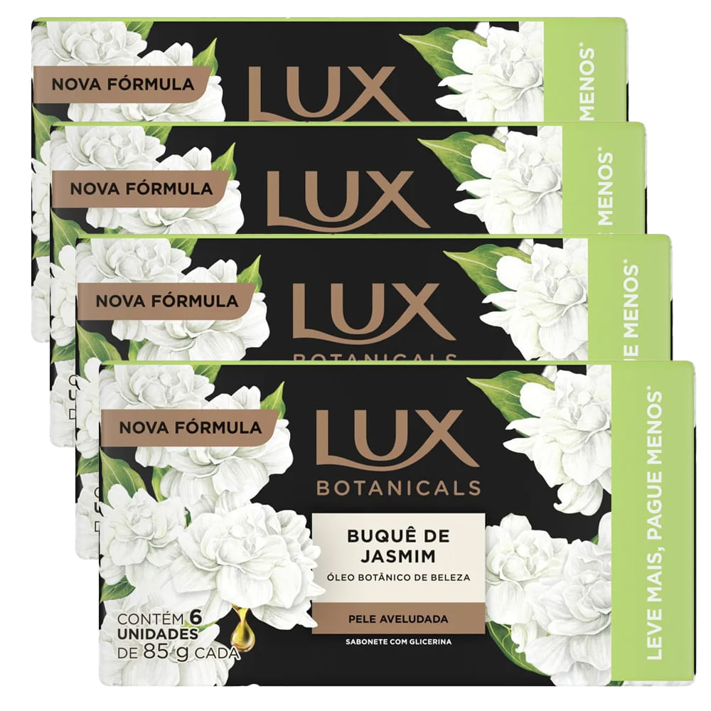 Kit Sabonete Em Barra Lux Botanicals Buquê Jasmim 24 Unidades 85g