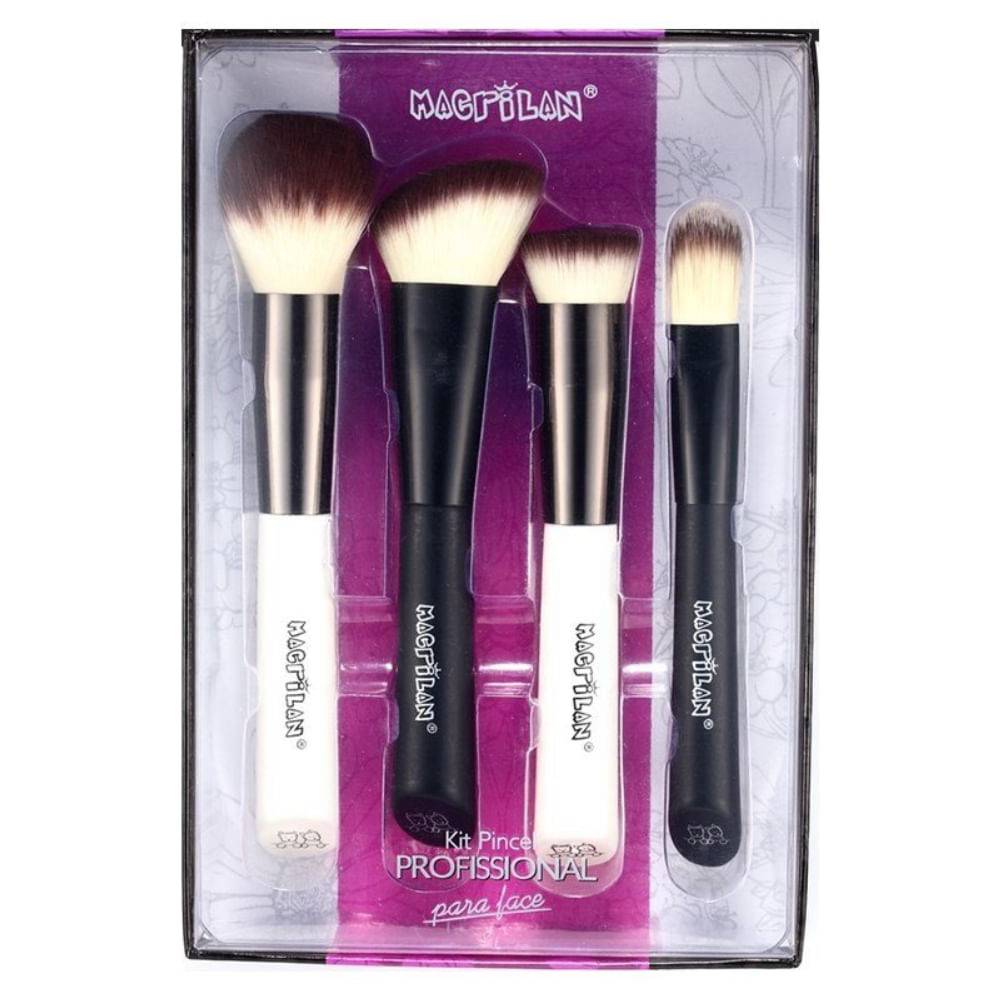 Kit Pinceis Maquiagem Macrilan WB200