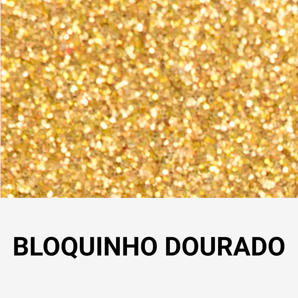 Ecoglitter Vult Colors Bloquinho Dourado