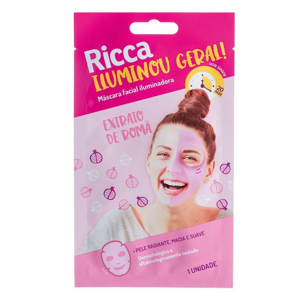 Máscara Facial Ricca Iluminadora