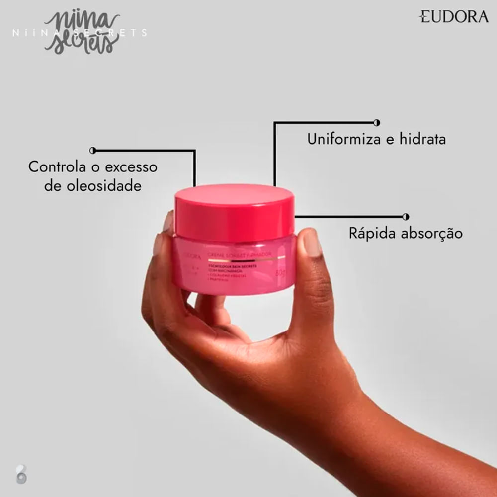 Creme Facial Eudora Niina Sorbet Firmador 80g