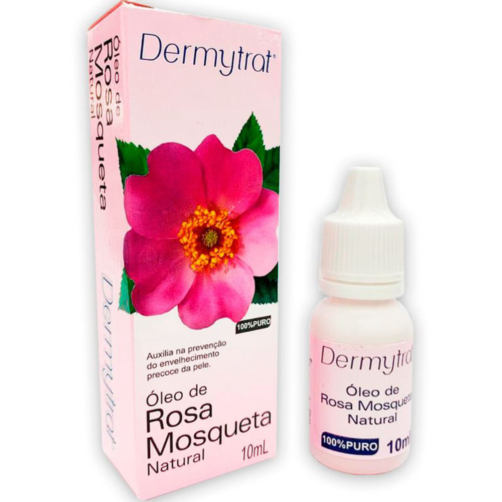 Óleo Natural Puro Rosa Mosqueta Dermytrat 10ml