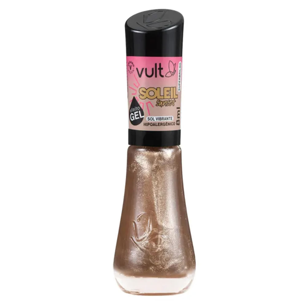 Esmalte Dourado Sol Vibrante 5 Free Vult Soleil Sunset  8ml