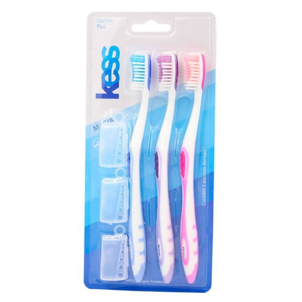 Escova Dental Kess Plus Leve 3 Pague 2