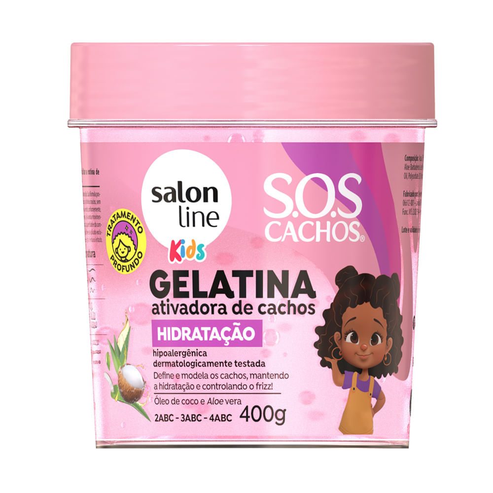 Gelatina Salon Line SOS Cachos Kids Hidratação 400g