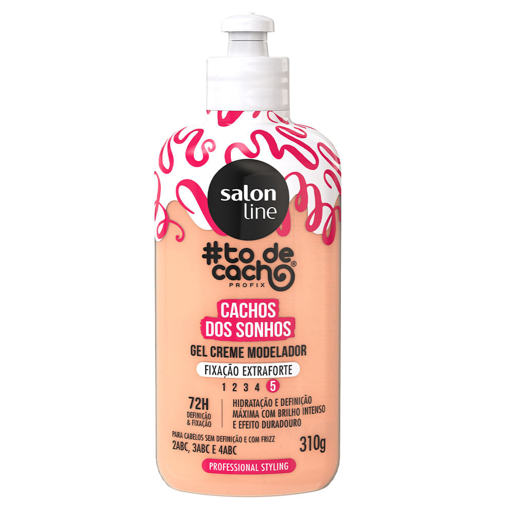 Gel Creme Modelador Salon Line Todecacho Fixação Extra Forte 310g
