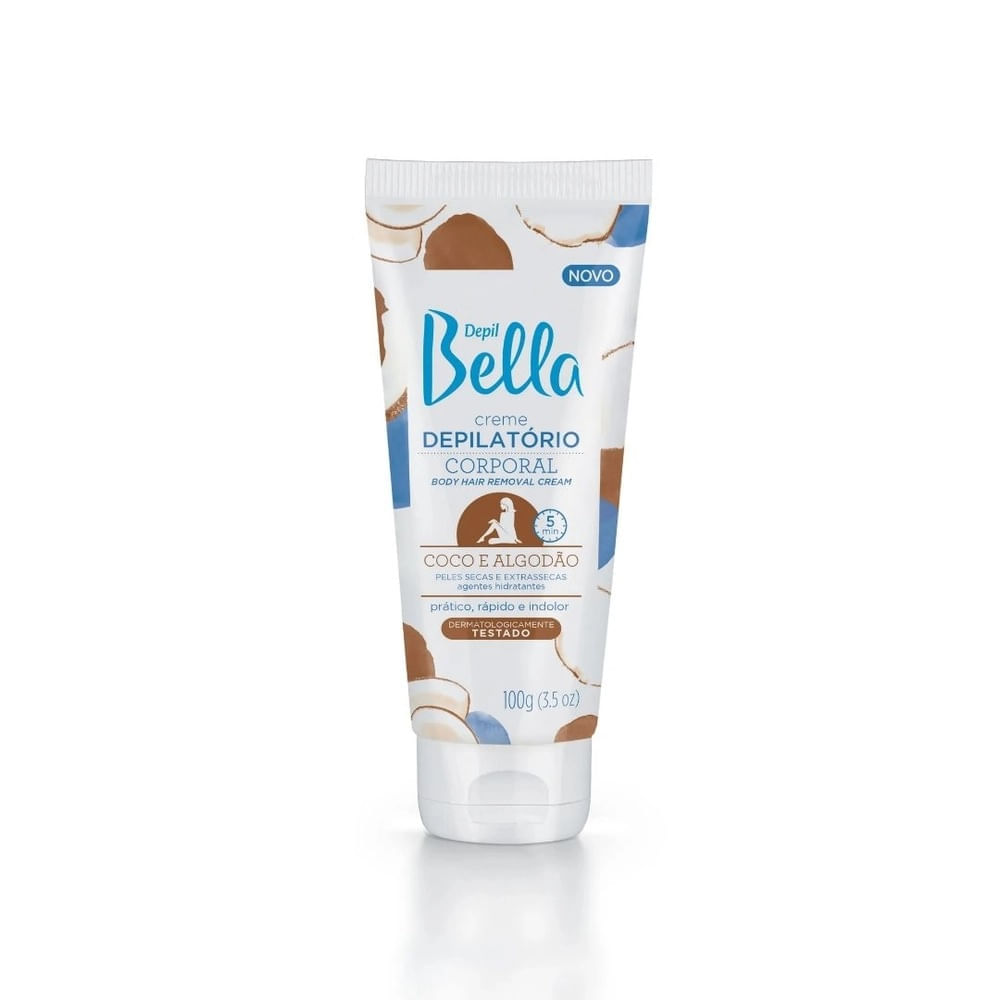 Creme Depilatório Corporal Depil Bella Coco E Algodão 100g